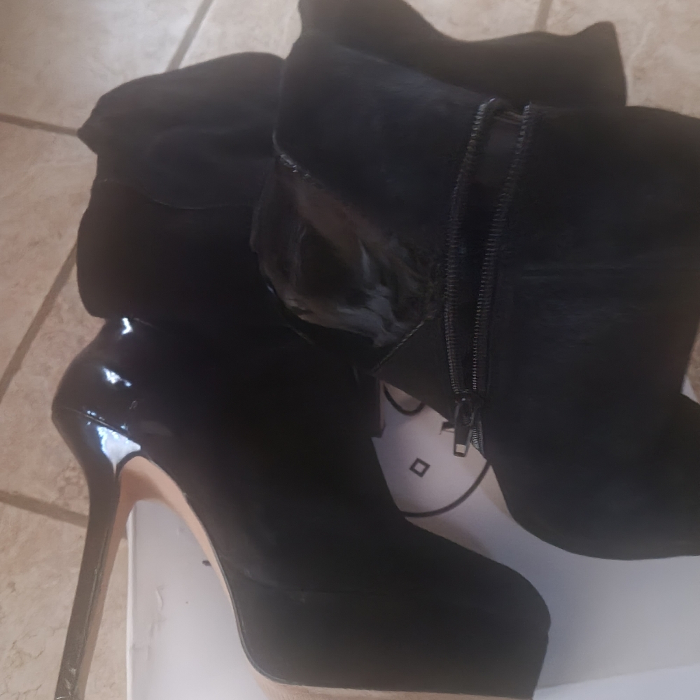 Steve madden leather suede over knee boots